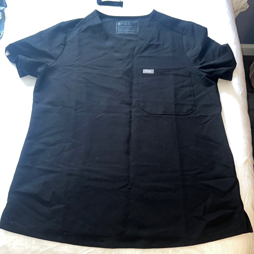 Never Worn Black Figs Scrub Top